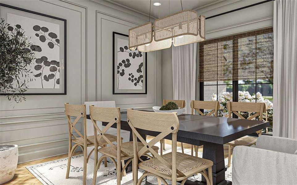 Furnished interior view inside a new home in , Marietta (Image 10).