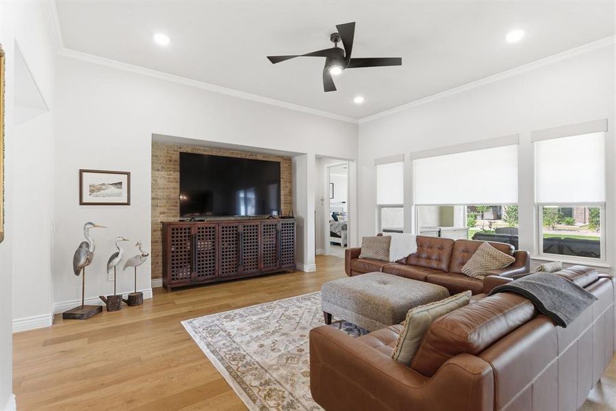 Furnished interior view inside a new home in , Denton (Image 6).