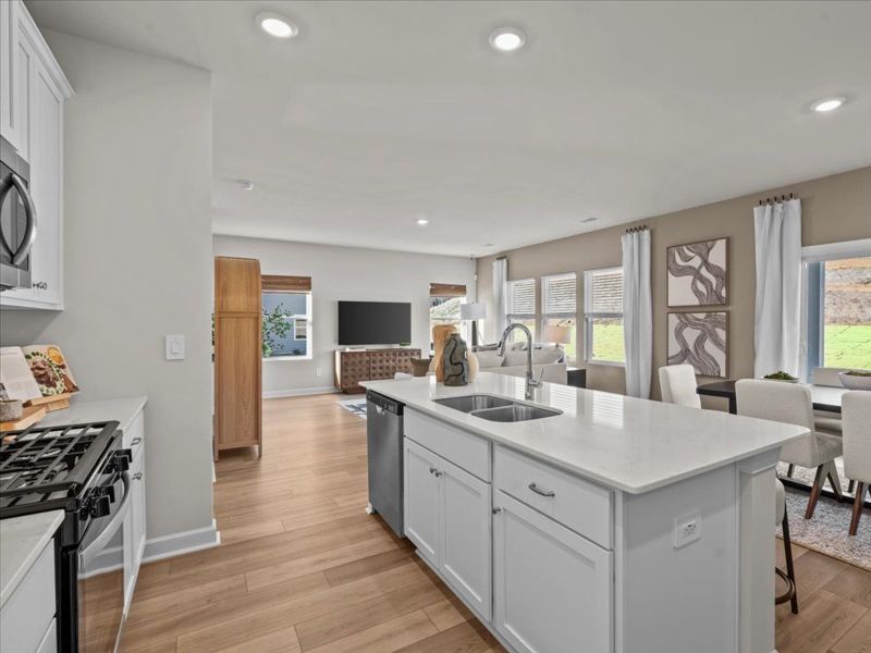 Furnished interior view inside a new home in River Glen, Angier (Image 7).