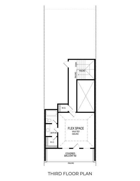 2D floor plan layout for the Sycamore R by First Texas Homes in The Abbey at Mercer Crossing, Farmers Branch, TX (Image 3).