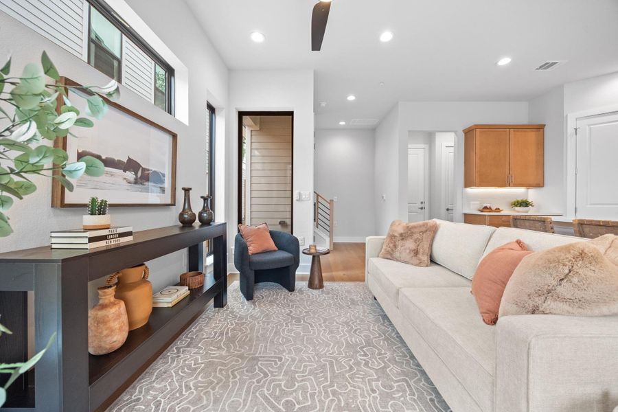 Furnished interior view inside a new home in , Austin (Image 8).