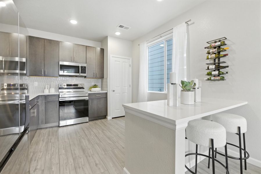 Representative furnished interior of a home built from the Denali by Landsea Homes in Pintail Commons at Johnstown Village, Johnstown (Image 19).