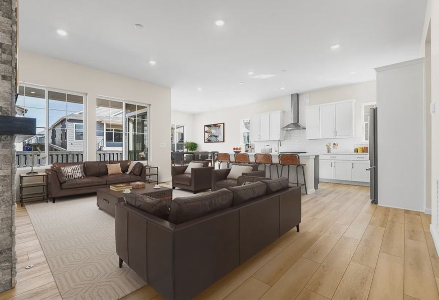 Homesite 70 Great Room, Kitchen + Dining - Virtually Staged - 5 of 16