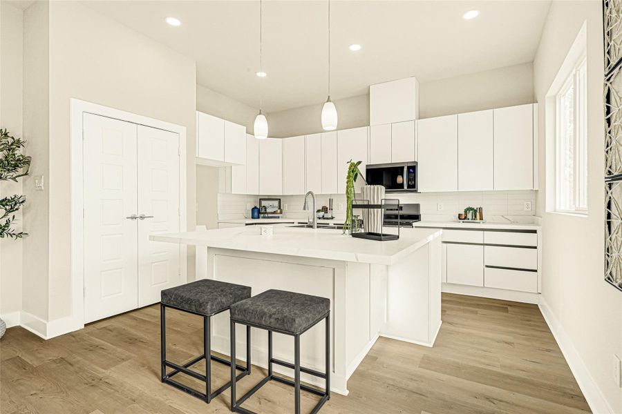 Furnished interior view inside a new home in , Houston (Image 11).