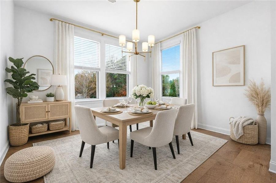 Furnished interior view inside a new home in , Atlanta (Image 8). Furnished interior view inside a new home in , Atlanta (Image 8).