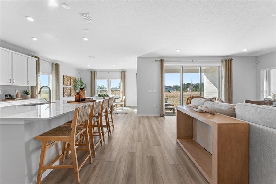 Furnished interior view inside a new home in The Cypress Series at Reserve East, Flagler Beach (Image 5). Furnished interior view inside a new home in The Cypress Series at Reserve East, Flagler Beach (Image 5).