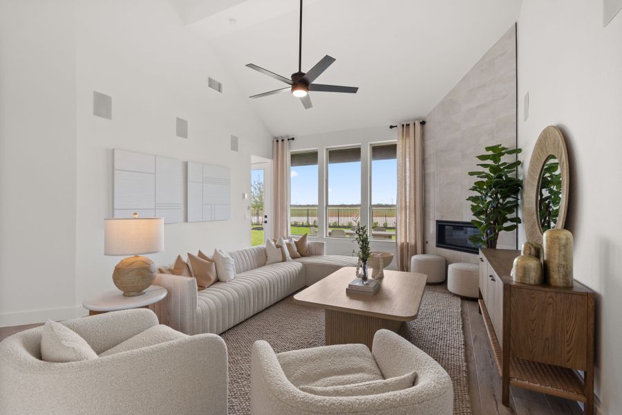 Furnished interior view inside a new home in Whitewing Trails, Princeton (Image 6).