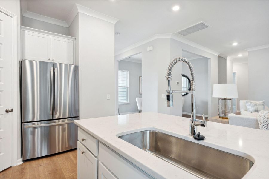 Furnished interior view inside a new home in Horizons at Summers Corner | 55+: The Estates, Summerville (Image 9). Furnished interior view inside a new home in Horizons at Summers Corner | 55+: The Estates, Summerville (Image 9).