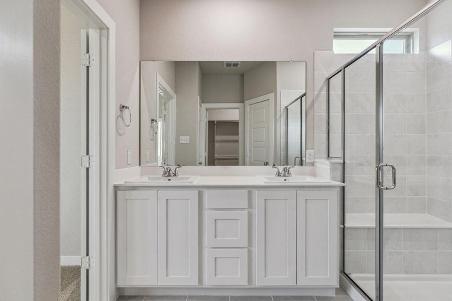 Primary Bathroom in the Birch home plan by Trophy Signature Homes – REPRESENTATIVE PHOTO Primary Bathroom in the Birch home plan by Trophy Signature Homes – REPRESENTATIVE PHOTO