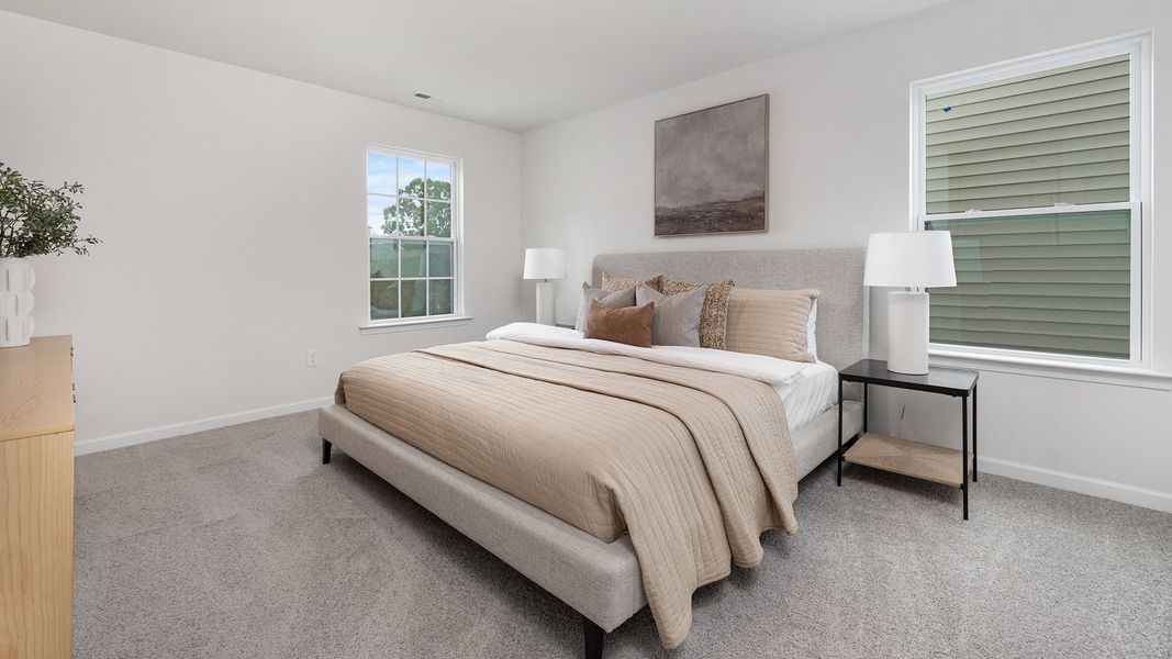 Furnished interior view inside a new home in Cardinal Creek, Charlotte (Image 14). Furnished interior view inside a new home in Cardinal Creek, Charlotte (Image 14).