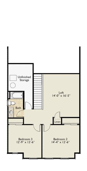 2D floor plan layout of this home in Miller Park, Greenville, SC (Image 5).