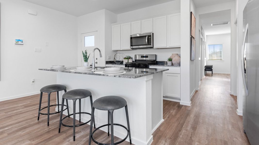 Representative furnished interior of a home built from the ASPEN by D.R. Horton in Legacy Village, Houston (Image 9). Representative furnished interior of a home built from the ASPEN by D.R. Horton in Legacy Village, Houston (Image 9).