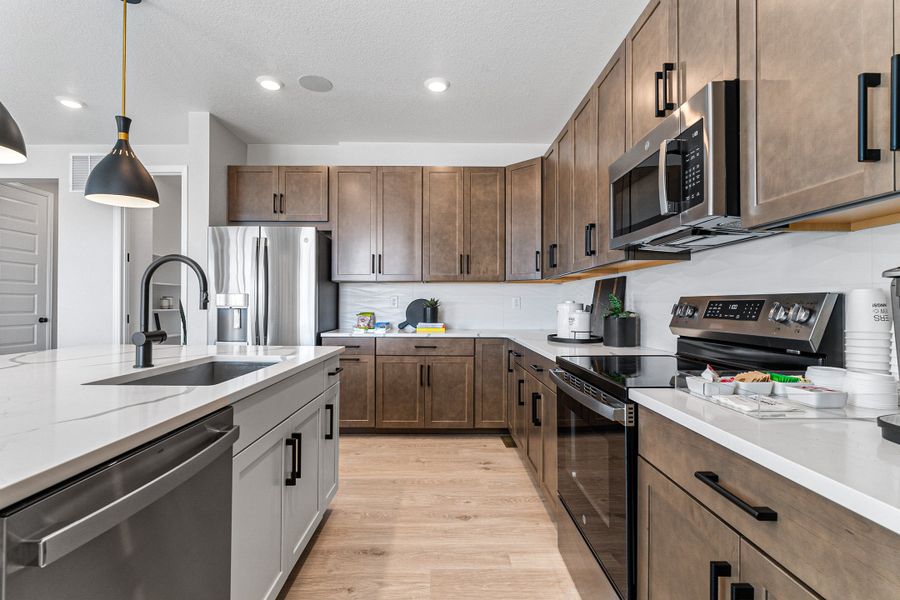 Representative furnished interior of a home built from the Fairmount | A Multi-Gen Home by Taylor Morrison in Macanta City Collection, Castle Rock (Image 29).