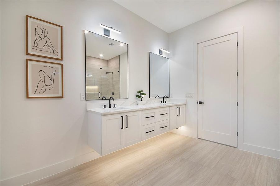 Furnished interior view inside a new home in , Dallas (Image 18).