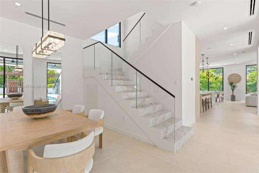 Furnished interior view inside a new home in , Coral Gables (Image 45).