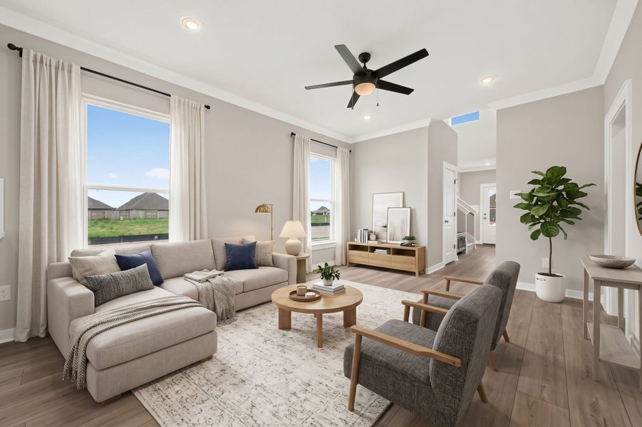 Furnished interior view inside a new home in Aldeana, Bonney (Image 7).