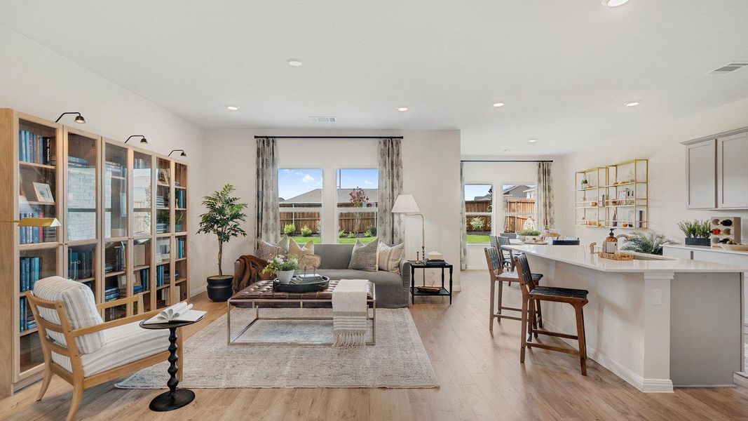 Furnished interior view inside a new home in Thunder Rock, Marble Falls (Image 33).