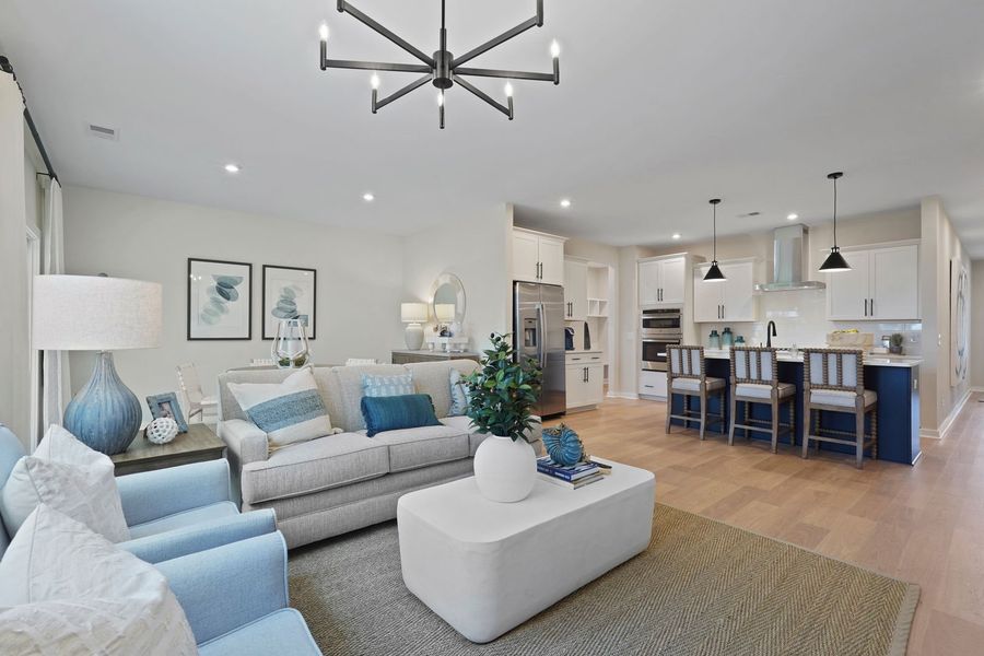 Family Room and Kitchen Family Room and Kitchen