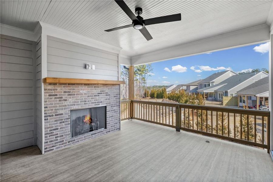 Exterior details and patio area of a home in , Canton (Image 4).