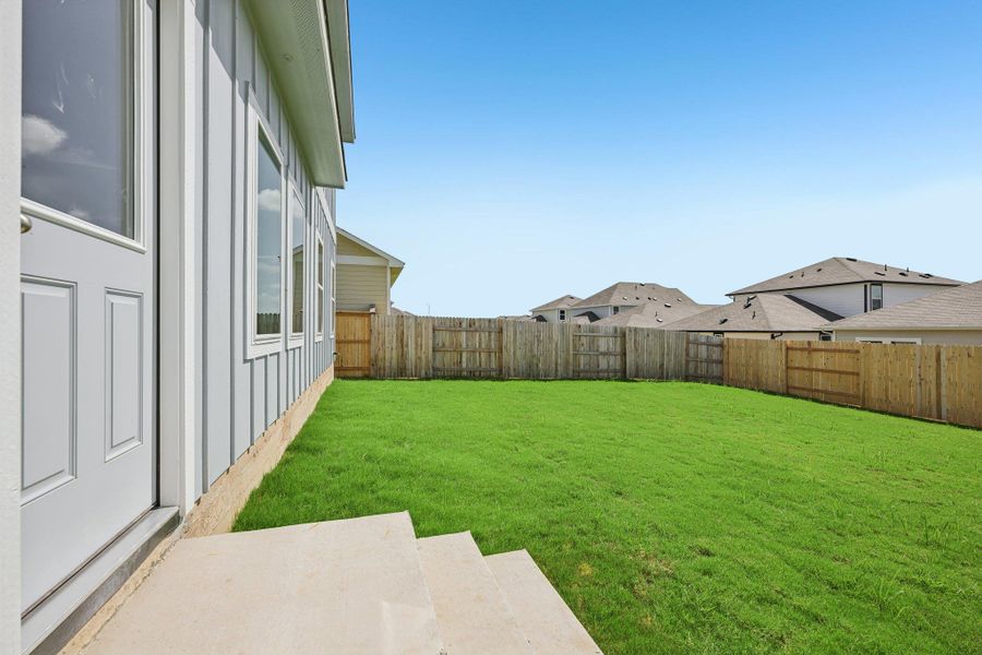 Exterior details and patio area of a home in Edgebrooke, Pflugerville (Image 21). Exterior details and patio area of a home in Edgebrooke, Pflugerville (Image 21).