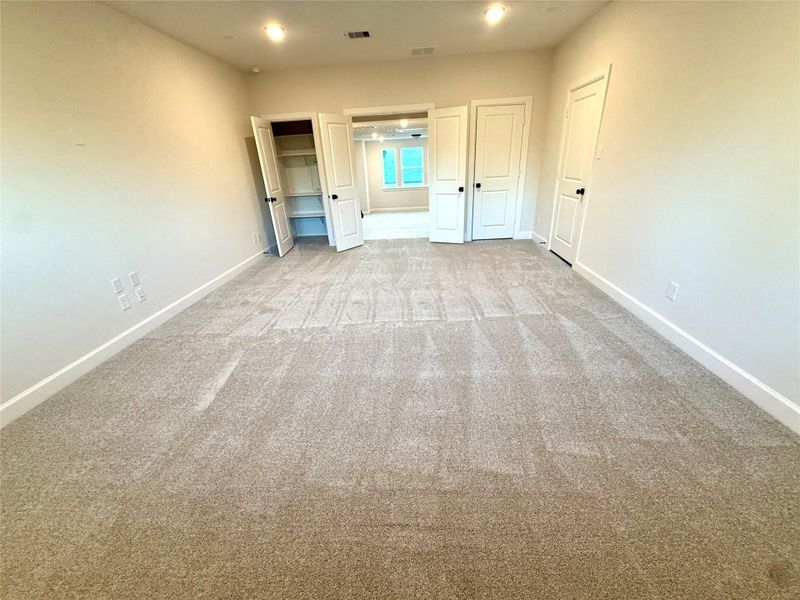 Another view of Media room with storage cloests Another view of Media room with storage cloests