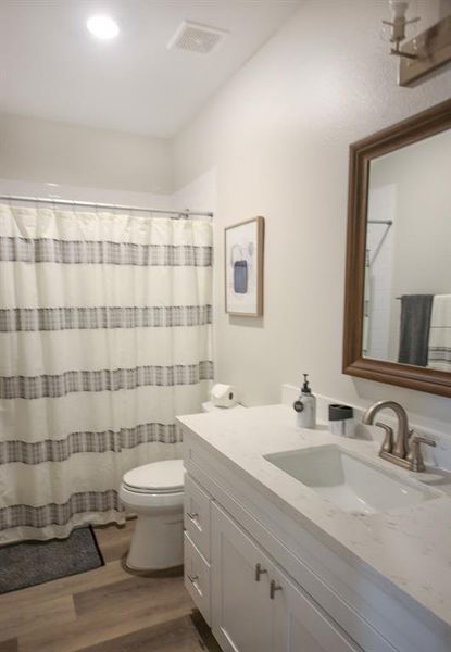 SECOND BATHROOM WITH TUB AND SHOWER