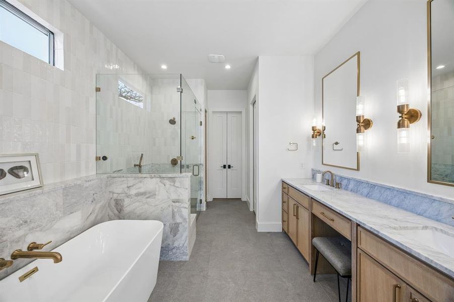 Includes linen closet and well sized walk in closet.