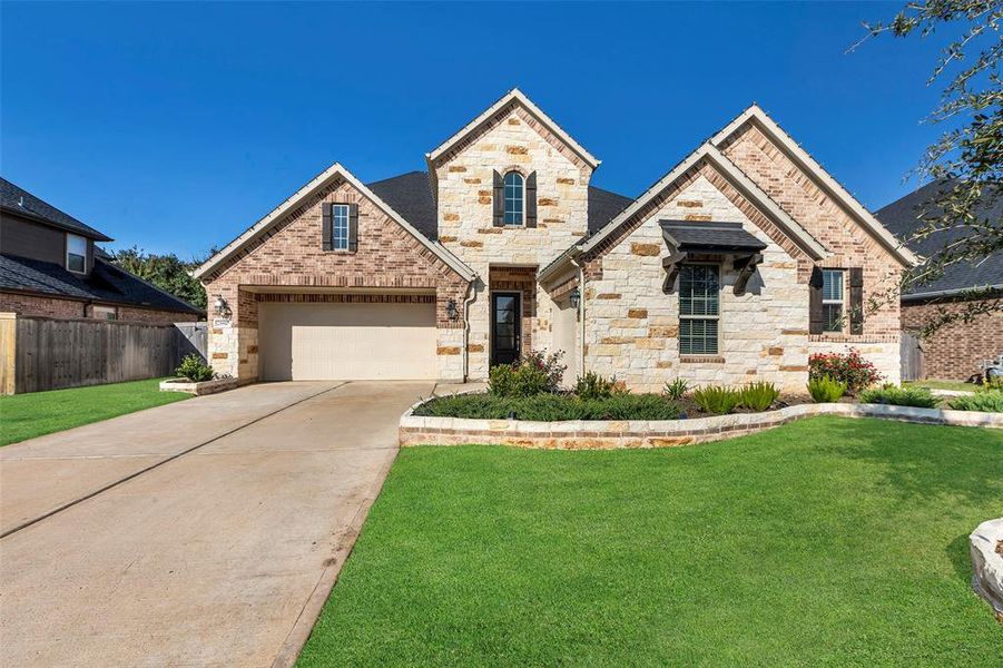 FOUR car garage. One for the apartment and three for the main house.