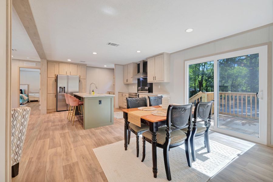 Furnished interior view inside a new home in , Cross (Image 15).