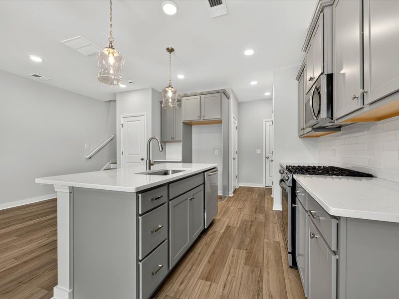 Furnished interior view inside a new home in Hardy Pond Townhomes, Rock Hill (Image 5).
