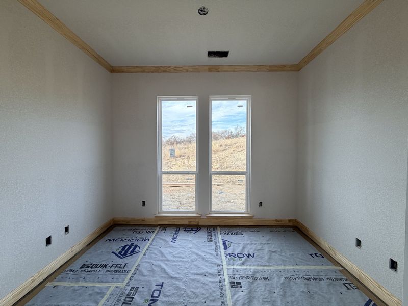 In-progress construction of a new home in Saddle Crest Estates, Weatherford, TX (Image 19).