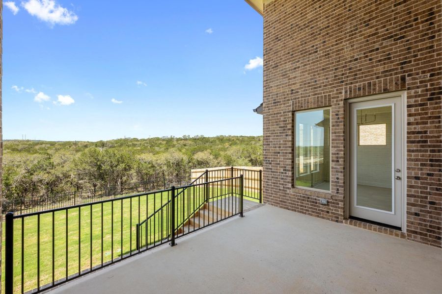 Balcony with a view of trees Balcony with a view of trees