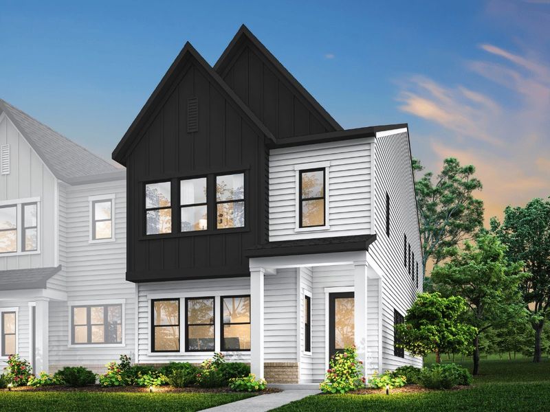 Representative exterior photo of a completed home built from the York by Tri Pointe Homes in Grahym at Southbridge, Fort Mill, SC (Image 2).