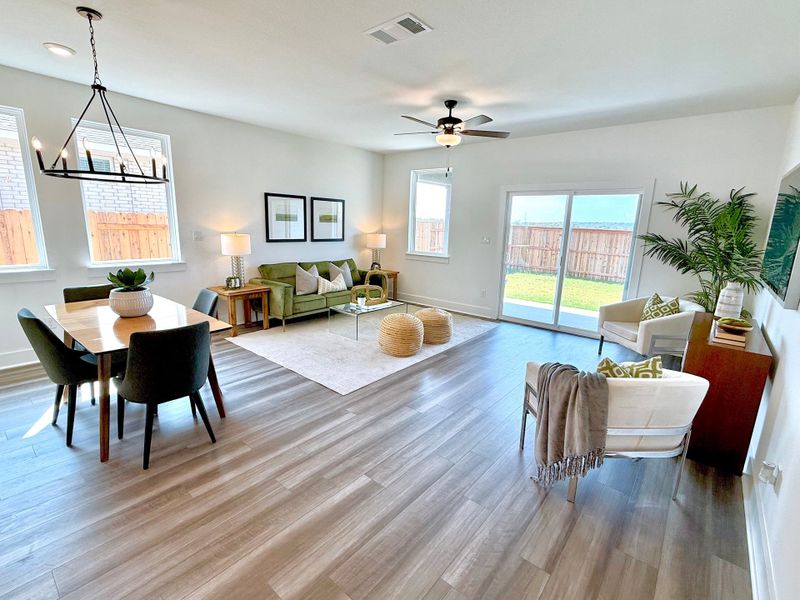 Furnished interior view inside a new home in Sage Collection – Freedom at Anthem, Kyle (Image 4).