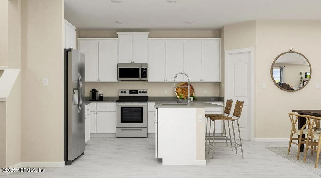 Furnished interior view inside a new home in Avalon Woods, Jacksonville (Image 5).