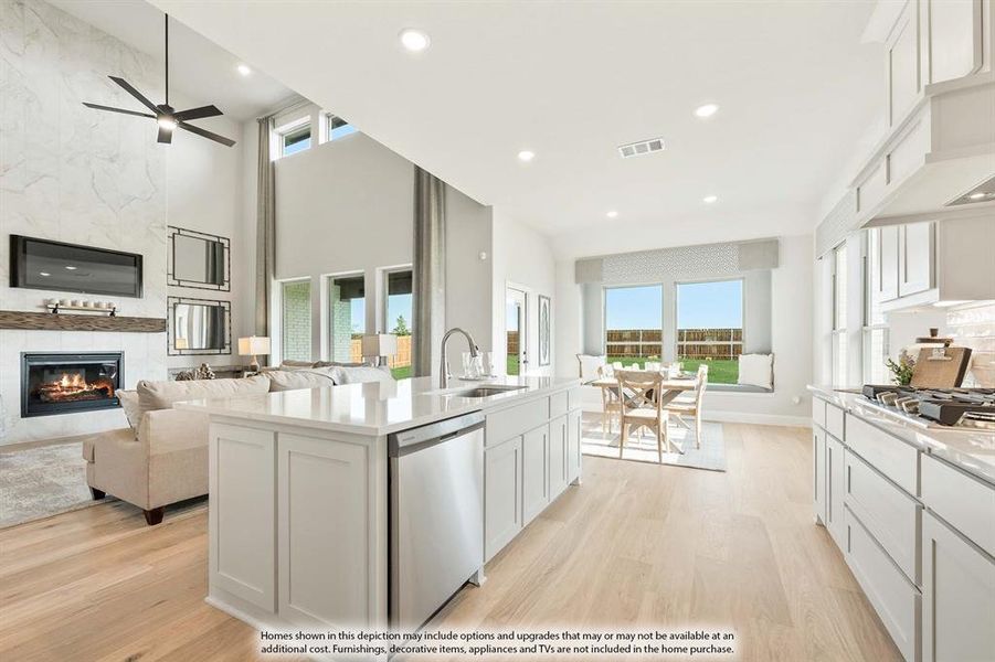 Furnished interior view inside a new home in Sunrise at Garden Valley, Waxahachie (Image 32).