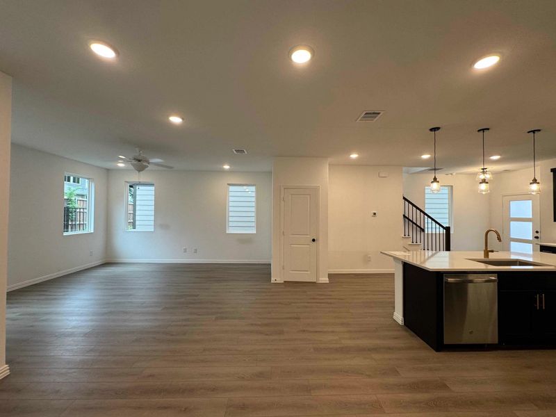 Open Kitchen-Living-Dining Room Construction Progress