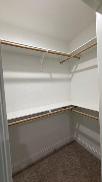 One of the secondary closets