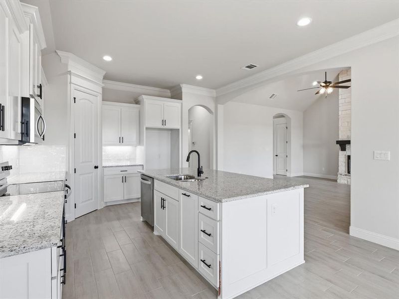 Furnished interior view inside a new home in , Springtown (Image 9). Furnished interior view inside a new home in , Springtown (Image 9).