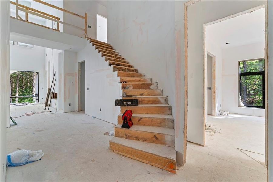 In-progress construction of a new home in , Fairburn, GA (Image 54).