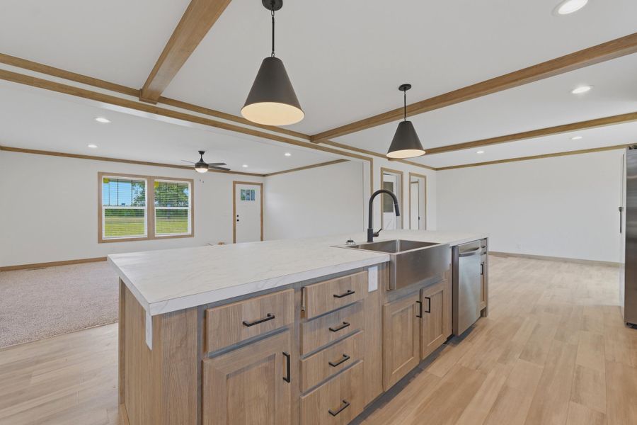 Furnished interior view inside a new home in , Cross (Image 12).