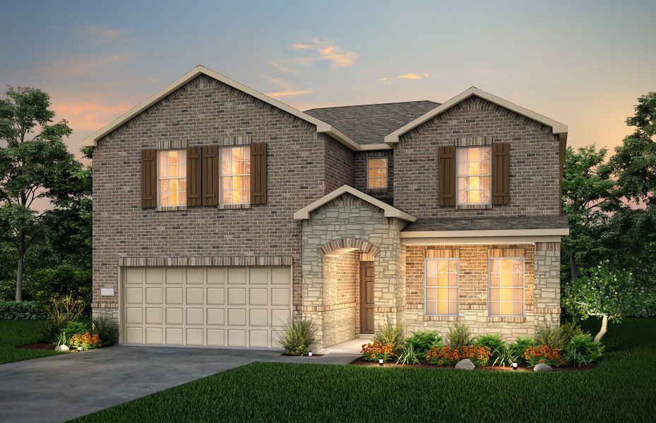 The Stockdale, a two-story home with 2-car garage,