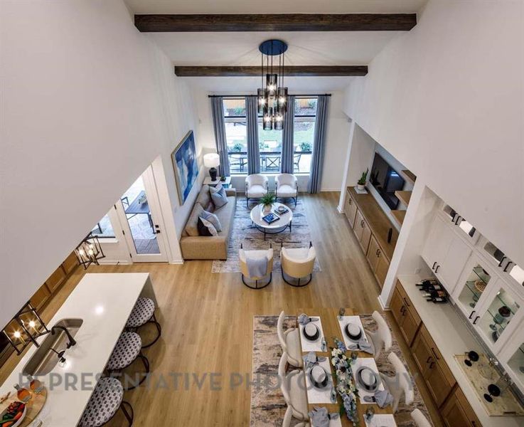 Furnished interior view inside a new home in Sonoma Verde: 60ft. lots, McLendon-Chisholm (Image 11).