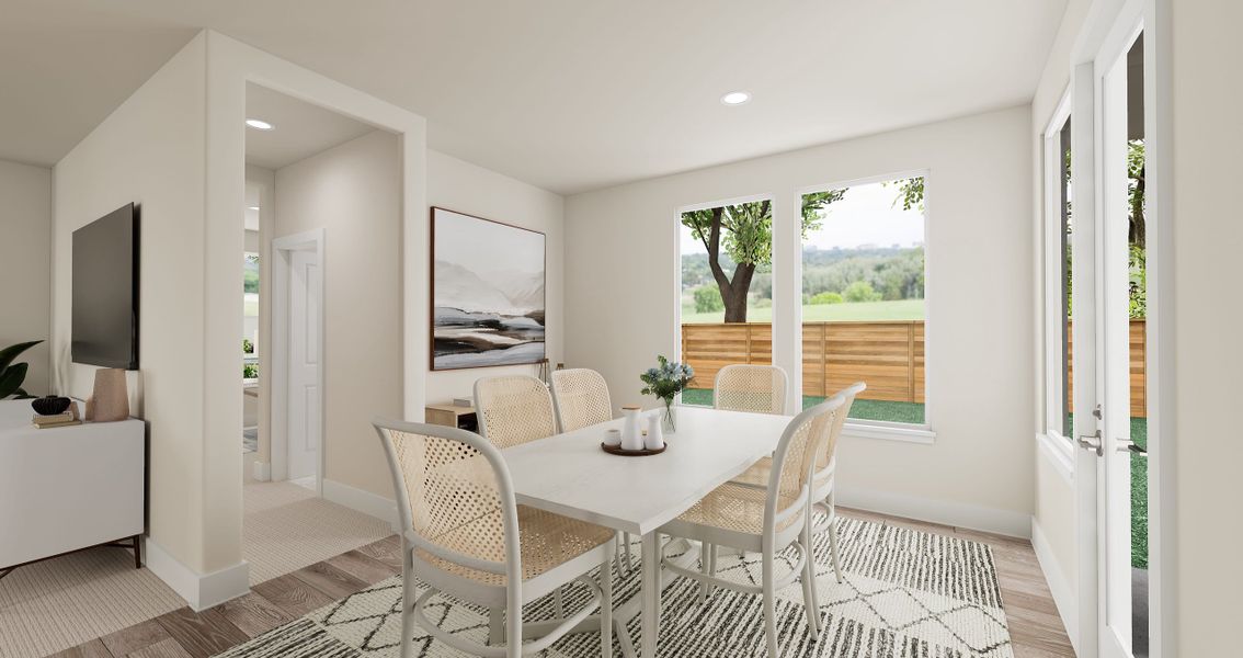Representative furnished interior of a home built from the Landau by Tri Pointe Homes in Painted Tree, McKinney (Image 4).