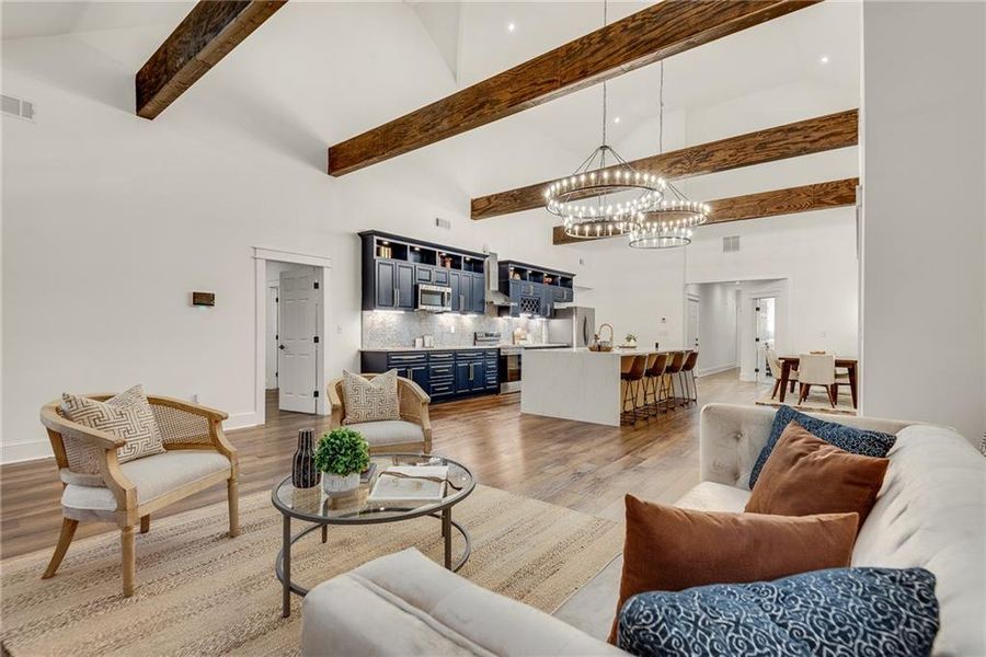 Furnished interior view inside a new home in , Atlanta (Image 16). Furnished interior view inside a new home in , Atlanta (Image 16).