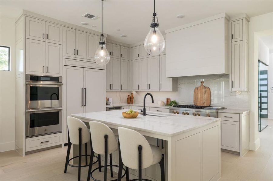 Furnished interior view inside a new home in Dove Station, Grapevine (Image 8).