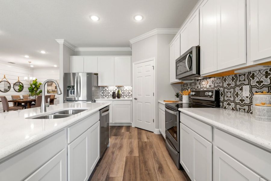 Representative furnished interior of a home built from the Sanibel by Holiday Builders in Spirit Of Sebastian, Sebastian (Image 3). Representative furnished interior of a home built from the Sanibel by Holiday Builders in Spirit Of Sebastian, Sebastian (Image 3).