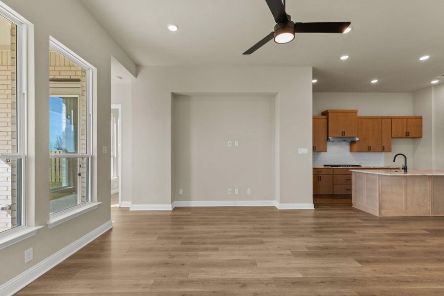 Open concept floorplan