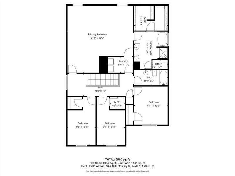 2D floor plan layout of this home in Arrington, Adairsville, GA (Image 6).