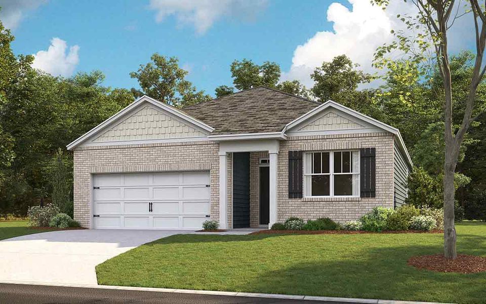 Representative exterior photo of a completed home built from the ARIA by D.R. Horton in Hartmann Crossing, Lebanon, TN (Image 24).